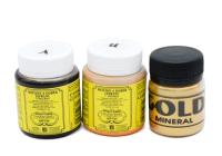 Минеральное золото по камню и дереву (Комплект из 3-х компонентов)